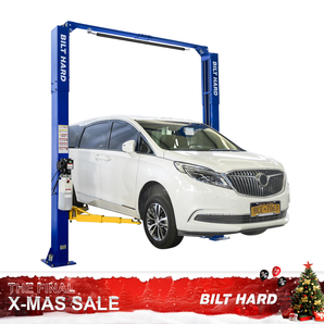 BILT HARD 10,000 lbs Two-Post Car Lift with Overhead Design and Dual-Point Safety Release – Heavy-Duty Auto, Truck, and Tractor Lift for Professional Garages