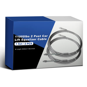2 Pcs Heavy Duty Equalizer Cable Fits 11000lb 2-Post Lifts