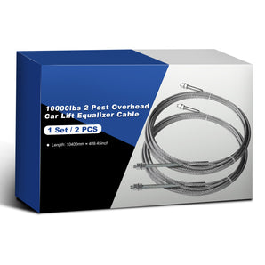 2 Pcs Heavy Duty Equalizer Cable Fits 10000lb 2-Post Lifts
