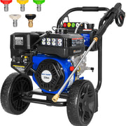 3500 PSI 2.5 GPM Gas Power Pressure Washer, 224cc 4-Cycle Engine