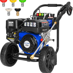 3500 PSI 2.5 GPM Gas Power Pressure Washer, 224cc 4-Cycle Engine