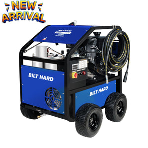 4000 PSI 4 GPM, 4-Stroke Gas Powered Hot Water Pressure Washer with Triplex Pump, 5 Quick Connect Nozzles