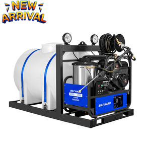 4 GPM 4000 PSI B&S Engine 420cc Gas Powered Hot Water Commercial Skid Mount Pressure Washer – | 300,000 BTU | 245 Gallon