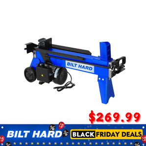 BILT HARD 6.5-Ton Electric Log Splitter – 15Amp Hydraulic Motor, Splits Logs up to 20.5", Great for Home Use & Seniors