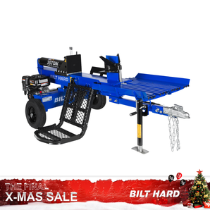 LOG-X 35-Ton Full Beam Gas Log Splitter with Hydraulic Log Lift,10 HP 306cc 4-Stroke Engine, 2 to 6-Way Wedges