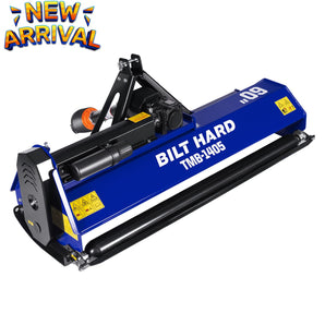 BILT HARD 60" 3-Point PTO Flail Mower – 15-35HP Tractors, Category 1 Hitch, 40Cr Alloy Steel Hammer Blades, Adjustable Rear Roller, Triple Belt Drive