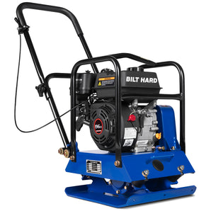 6.5HP 196cc 3500lbs Plate Compactor,  Force Plate Compactor Rammer with 5700 VPM, 18 x 14 in. Steel Plate
