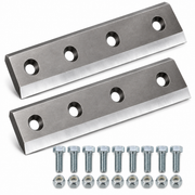 2-Piece Chipper Blade Set for 25HP Towable Hydraulic Feeding Wood Chipper Fits TRA-0461
