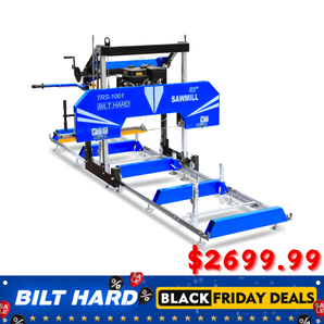 BILT HARD 32" Portable Sawmill with 13.5HP Briggs & Stratton 420cc E-Start Gas Engine