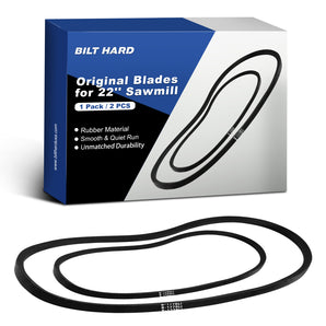 Portable Sawmill Belt Set for 22" Sawmills – 1 Pack / 2 Pcs