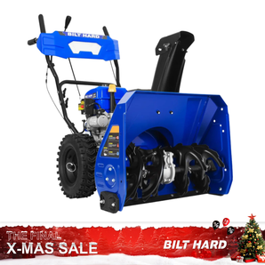 24" Gas Powered Snow Blower 212cc Engine with Electric Start 2-Stage Self-Propelled