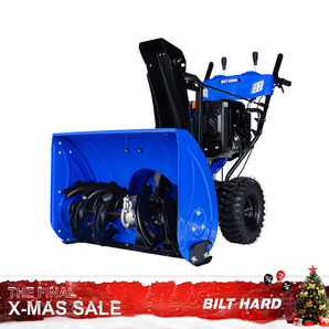 28" 302cc Gas Powered Snow Blower 4 Stroke Engine 2 Stage with Corded Electric Start