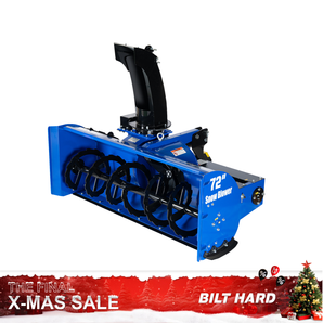 72'' Tractor  3 Point PTO Snow Blower 25-90 HP with Hydraulic Chute Rotator