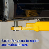 12,000 lbs two-post automotive lift with 220V motor and single-point lock release