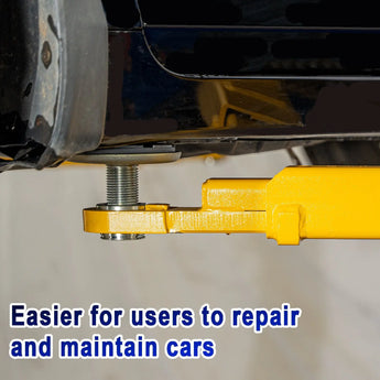 11,000 lbs two-post automotive lift with 220V 3HP motor and dual-point lock release