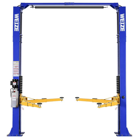 Two Post Car Lift 10000 LBS Capacity Clearfloor Vehicle Lifts Single Point Release 2 Post Overhead Auto Truck Tractor Lift 220V 60HZ 1PH 3HP 4.5T - bilthard