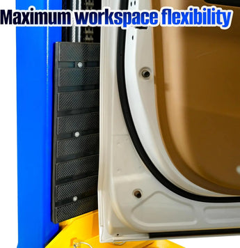 10,000 lbs two-post car lift with dual-point release and overhead design for auto and truck repair shops