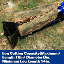 Load image into Gallery viewer, BILT HARD 12 Ton Manual Log Splitter, Hydraulic Wood Splitter, Horizontal Full Beam Steel Firewood Splitting Machine 