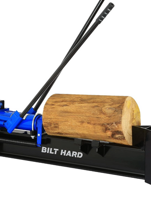 BILT HARD 12 Ton Manual Log Splitter, Hydraulic Wood Splitter, Horizontal Full Beam Steel Firewood Splitting Machine 