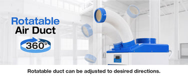 BILT HARD portable AC with 360-degree dual ducts