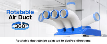 BILT HARD 25000 BTU industrial AC rotatable air ducts