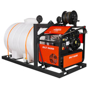 BILT HARD 4000 PSI 4.0 GPM Hot Water Pressure Washer Skid, 264 Gal Tank, 14HP Vanguard Engine