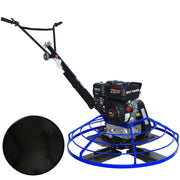 BILT HARD 36-Inch Power Trowel, 6.5HP 196cc Gas Concrete Finishing Machine with Float Pan, 4 Combo Blades, 0–120 RPM
