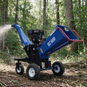 BILT HARD 6-Inch 15HP Gas Wood Chipper, 420cc Electric Start