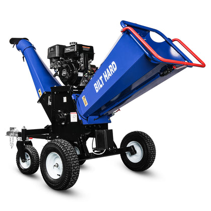 BILT HARD 6-Inch 15HP Gas Wood Chipper, 420cc Electric Start