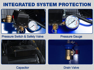 BILT HARD air compressor integrated system protection components