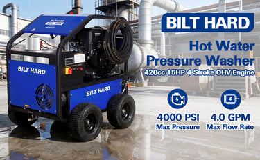 BILT HARD hot water pressure washer for industrial cleaning