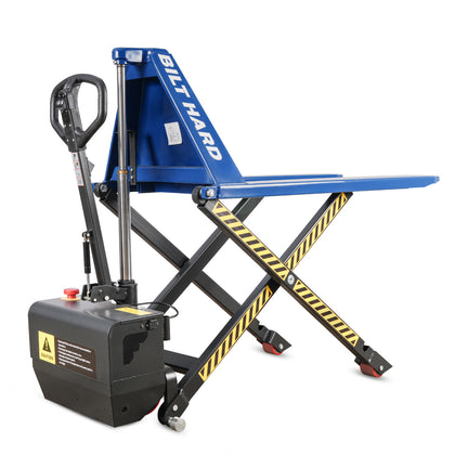 BILT HARD 3,300-Lb Semi-Electric High-Lift Pallet Jack, 31.5" Lift Height