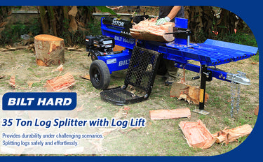 BILT HARD 35-Ton Log Splitter with Log Lift