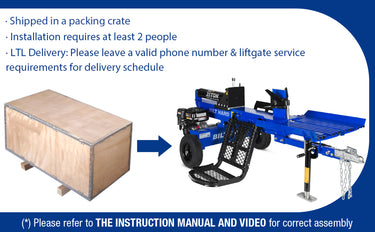 BILT HARD Log Splitter Shipping Crate