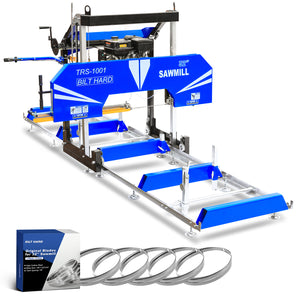 BILT HARD 32" Portable Sawmill – 15HP 420cc Ducar Gas Engine | Industrial Power | Includes 10 Blades