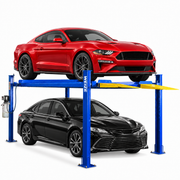 WEIZE Series 8,500 lbs 4-Post Car Lift with Caster Kits – Durable Auto Storage & Parking Lift for Home Garage