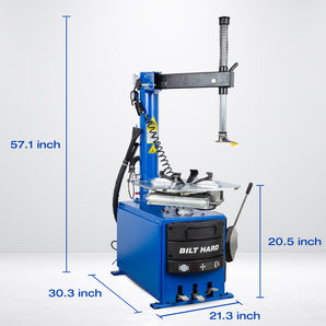 BILT HARD 110V Tire Changer, 12–26" Rim Capacity with Burst Inflation