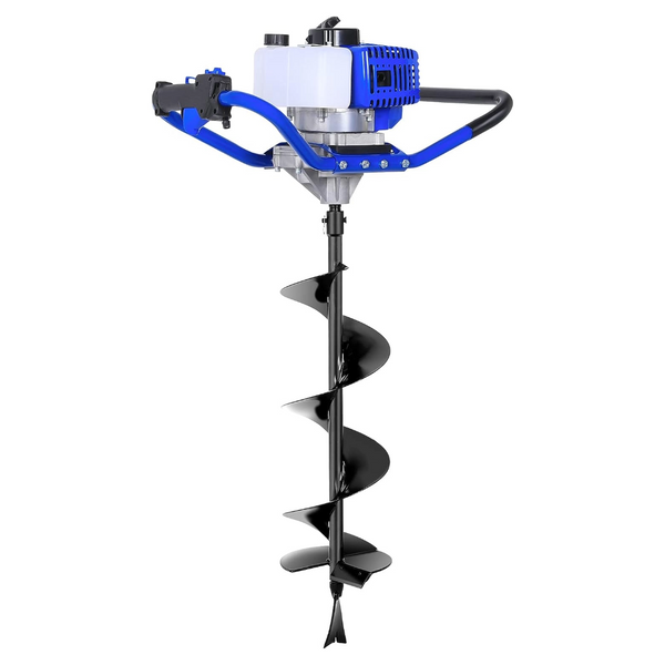 BILT HARD Post Hole Digger Gas Powered, 52cc 2.4 HP 2 Stroke Engine Earth Auger with 8" Drill Bit, EPA Compliant Post Hole Auger